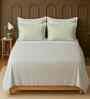 White 100% Cotton Super King Bedsheet with 2 Pillow Covers