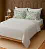 White 100% Cotton Super King Bedsheet with 2 Pillow Covers