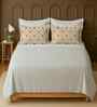 White 100% Cotton Super King Bedsheet with 2 Pillow Covers