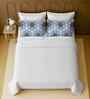 White 100% Cotton Super King Bedsheet with 2 Pillow Covers