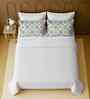 White 100% Cotton Super King Bedsheet with 2 Pillow Covers