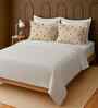 White 100% Cotton Super King Bedsheet with 2 Pillow Covers