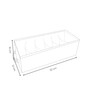 White Polyester Foldable Storage Organiser with Multiple Compartments Durable, Washable Solution