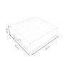 White Polyester Foldable Storage Organiser with Multiple Compartments Durable, Washable Solution