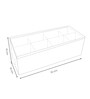 White Polyester Foldable Storage Organiser with Multiple Compartments Durable, Washable Solution