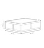 White Polyester Foldable Storage Organizer with Zip-Up Lid Durable, Washable, Dust-Proof Solution