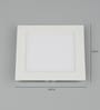 White 12 Watts Led Aluminium Square Panel Down Light