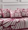 White 180 TC Polycotton 8 Piece Diwan Set