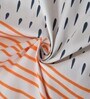 White 200 TC Cotton Blend 6 Pcs Diwan Set