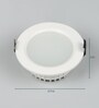 White 20 Watts LED Aluminium Round Panel Down Light