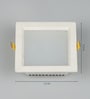 White 20 Watts LED Aluminium Square Panel Down Light