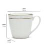 White 240 Ml Ceramic Coffee Mugs