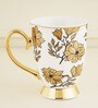 Anthony 250ml White & Gold Bone China Coffee Mug