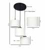 Marmor White Jute Cluster Hanging Light