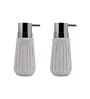 White 300 ml Ceramic Liquid Soap Dispenser (Set of 2) 
