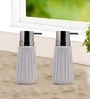 White 300 ml Ceramic Liquid Soap Dispenser (Set of 2) 