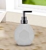 White 300 ml Ceramic Liquid Soap Dispenser