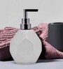 White 300 ml Ceramic Liquid Soap Dispenser