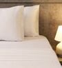 White 400TC Solid Embroidery Superking Bedsheet with 2 Pillow Covers White 400TC Solid Embroidery Superking Bedsheet with 2 Pillow Covers