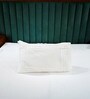 White 500 TC 100% Cotton Designer Bed Sheet Collection
