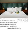 White 500 TC 100% Cotton Designer Bed Sheet Collection