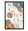 White Abaniko Fish Framed Canvas Print Art Print