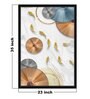 White Abaniko Fish Framed Canvas Print Art Print
