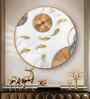 White Abaniko Fish Acrylic Round Wall Art