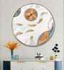 White Abaniko Fish Acrylic Round Wall Art