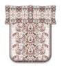 Peach Ethanic Motif Traditional 200 TC Cotton King Sized Bedsheet with 2 Pillow Covers