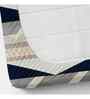 White Abstract 144 TC Cotton King Fitted Bedsheet Bedsheet 2 Pillow Prime Collection