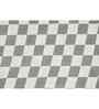 White Abstract 144 TC Cotton Queen Sized Bedsheet Bedsheet 2 Pillow Prime Collection