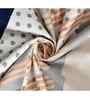 White Abstract 144 TC Cotton Queen Sized Bedsheet Bedsheet 2 Pillow Prime Collection