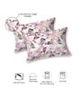 Pink Abstract 220 Tc Cotton Super King Bedsheet With 2 Pillow Covers