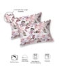 Pink Abstract 220 Tc Cotton Super King Bedsheet With 2 Pillow Covers