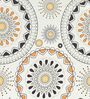 White Abstract 260 Tc Polycotton King Fitted Bedsheet With 2 Pillow Covers
