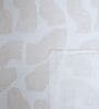 White Abstract 400 TC Cotton Superking Size Bedsheet With 2 Pillow Covers Threads