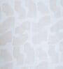 White Abstract 400 TC Cotton Superking Size Bedsheet With 2 Pillow Covers Threads