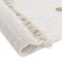 White Abstract Cotton 8 Ft X 5 Ft Hand Tufted Dhurrie