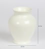 White Acrylic Ginger Table Vase