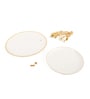 White Aluminium 12 Inch Appetizer Platters