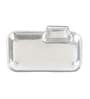 White Aluminium 12 Inch Rectangle Appetizer Platters