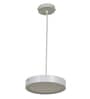 White Aluminium Contemporary Single Hanging Light