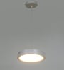 White Aluminium Contemporary Single Hanging Light