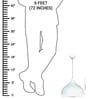 White Aluminium Hanging Light