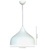 White Aluminium Hanging Light