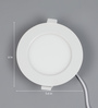 Natural White 8 Watts LED Aluminium Round Panel Light