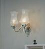 White Aluminium Uplight Wall Scones