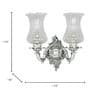 White Aluminium Uplight Wall Scones