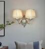 White Aluminium Uplight Wall Scones